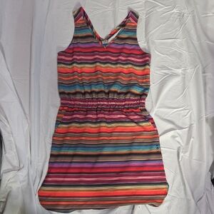 Kavu Multicolor Striped V-Neck Dress